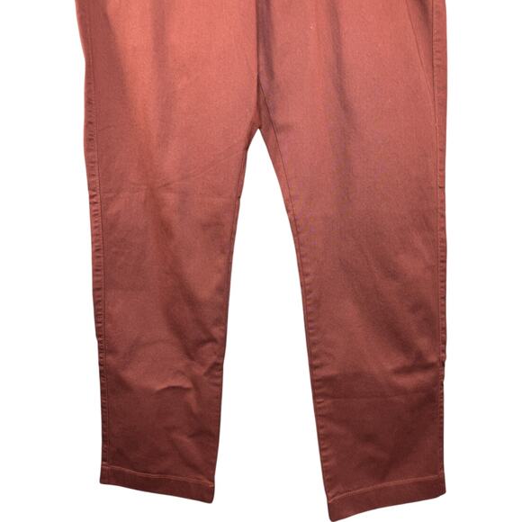J. Crew Factory Men's 36X30 Straight Fit Flex Chino‎ Pant Rust Orange NWT - Picture 5 of 15